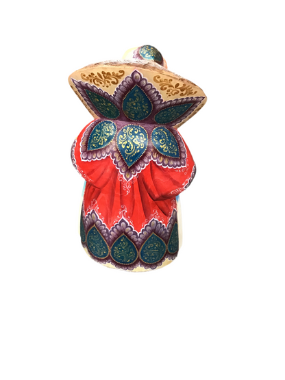Wooden Santa with Trokia | Handmade in Russia