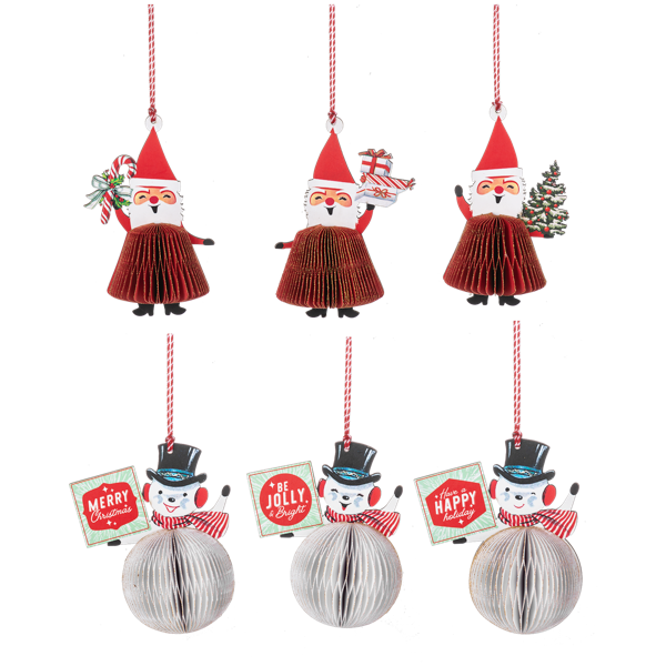 Christmas Honeycomb Decoration Ornament