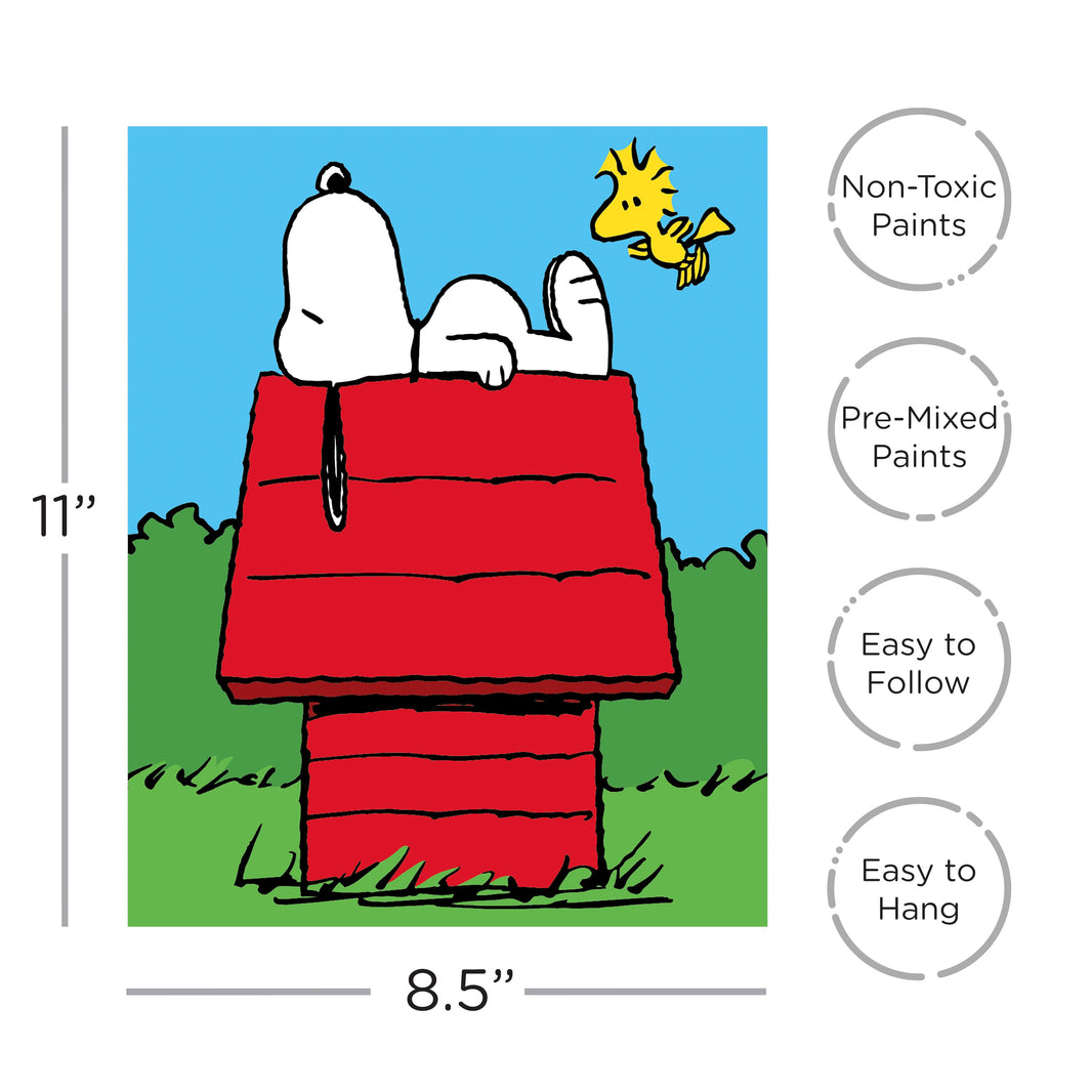 Peanuts Mini Art by Numbers | 8.5" x 11"