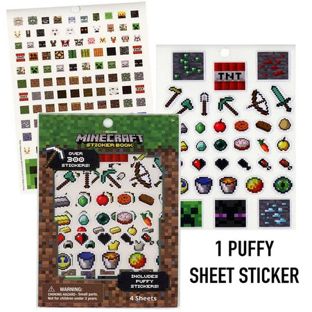 Minecraft Sticker Book | 4 Sheets