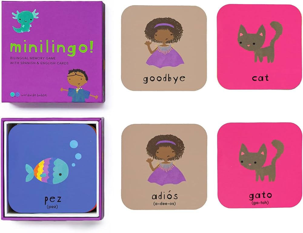 Minilingo Bilingual Flashcards | Spanish & English
