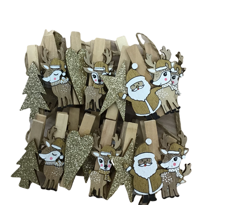 Christmas Clothespin Garland
