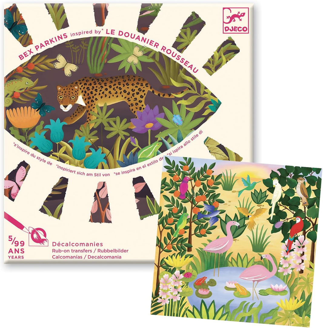 Inspired by Douanier Rousseau Rub-on Transfers Art Kit | A Moment In Time