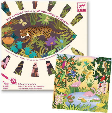 Inspired by Douanier Rousseau Rub-on Transfers Art Kit | A Moment In Time