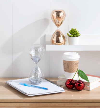 Decorative Glitter Glass Timer