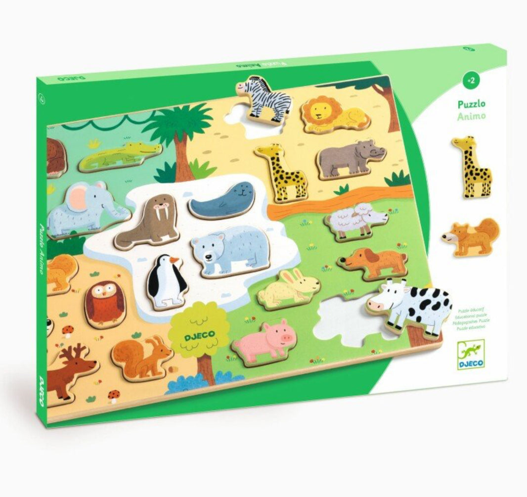 Wooden Animal Puzzle | Djeco