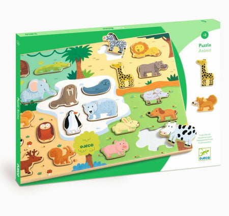 Wooden Animal Puzzle | Djeco