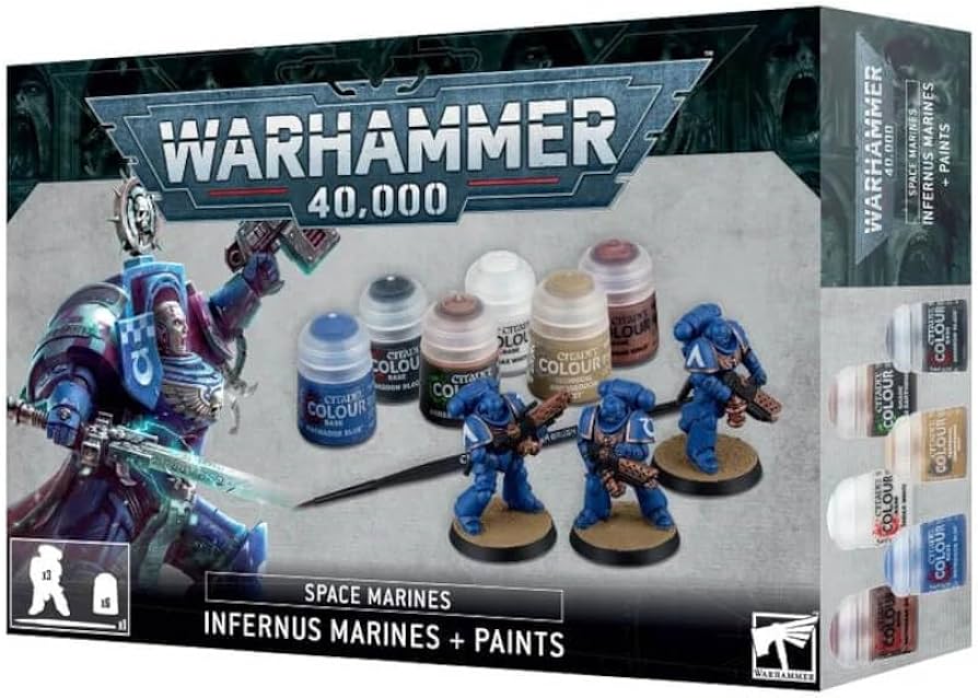 Warhammer Infernus Marines + Paints