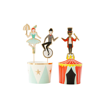 Carnival Baking Cups with Picks
