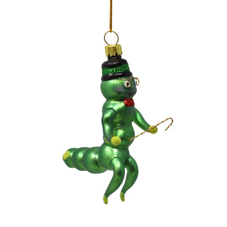 Caterpillar Dandy Glass Ornament