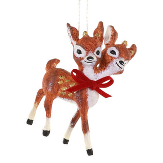 Twin Deer Ornament (2-Headed)