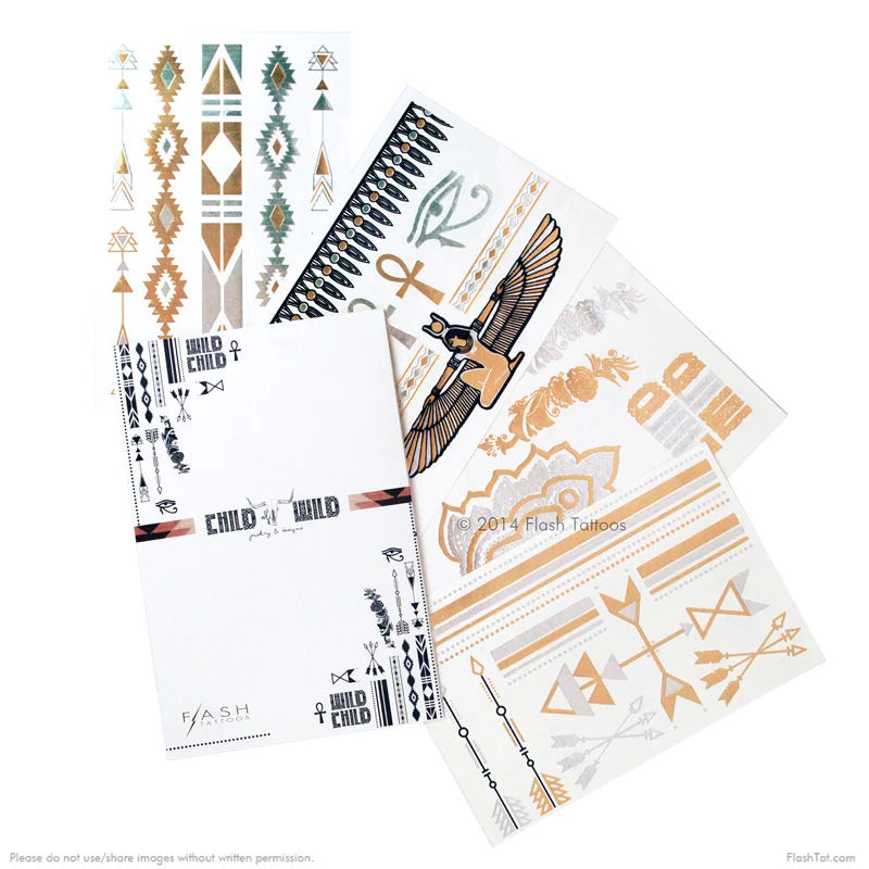 Flash Tattoos x Child of Wild | Native. Egyptian. Indian. Wild