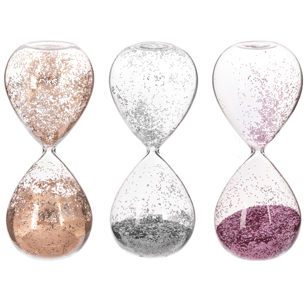 Decorative Glitter Glass Timer