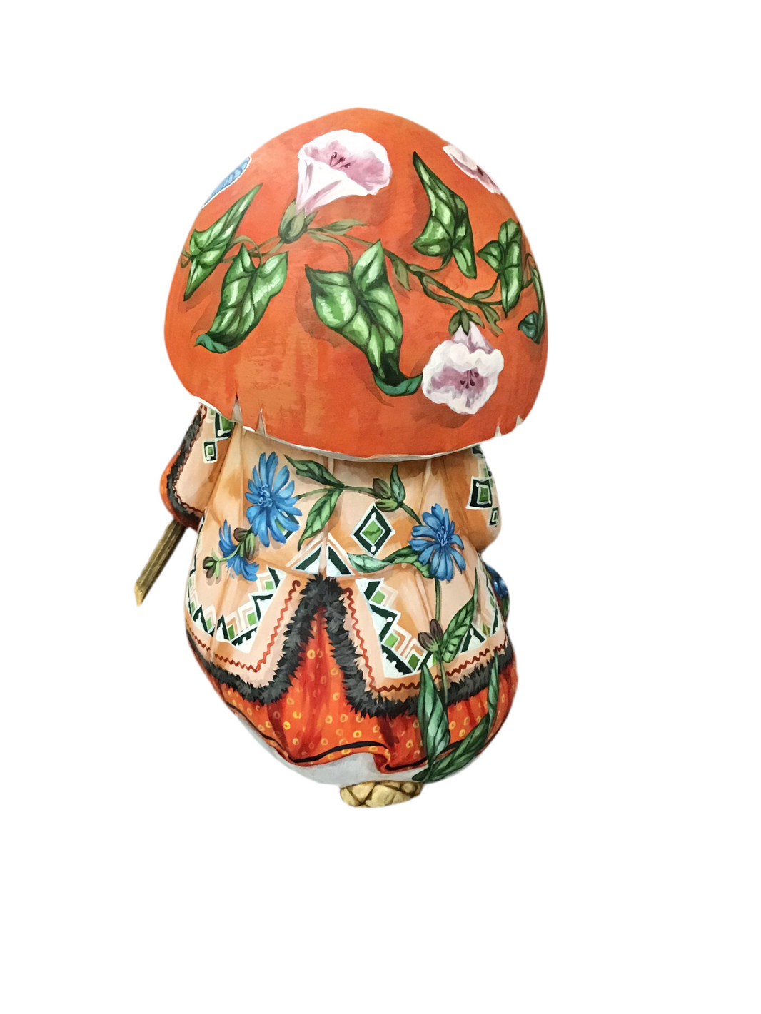 Wooden Mushroom Santa