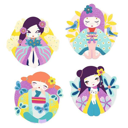 Onnanoko Glitter and Gems Board Craft Kit