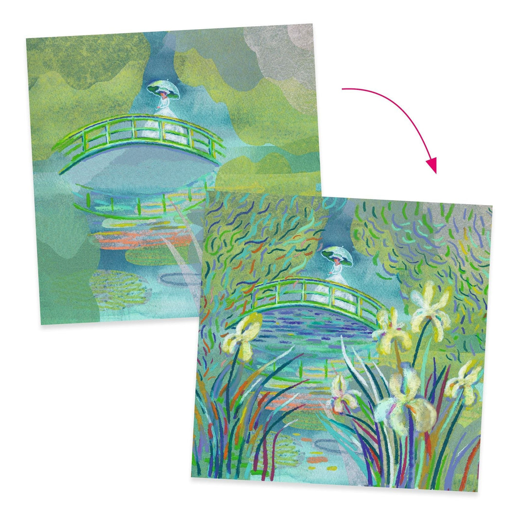 Inspired by Claude Monet | Wax Pastels