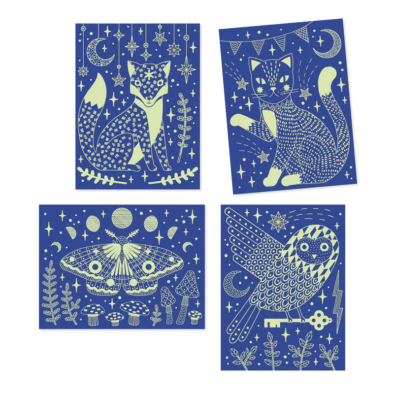 Scratch Cards | At Night - Glow In the Dark