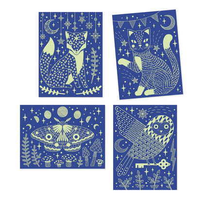 Scratch Cards | At Night - Glow In the Dark