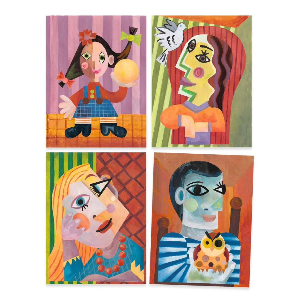Inspired by Square Heads | Collage and Sticker Set