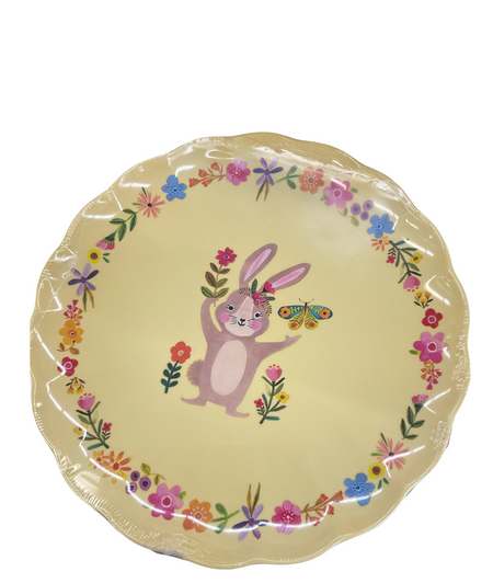 Easter Scalloped Melamine Plates | Set of 4