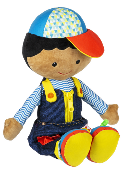 Learn to Dress Doll- Darkskin Boy