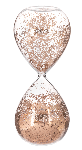 Decorative Glitter Glass Timer