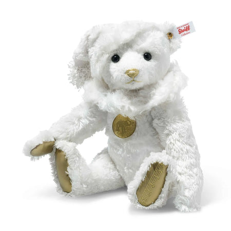 Steiff White Musical Christmas Teddy EAN 007293