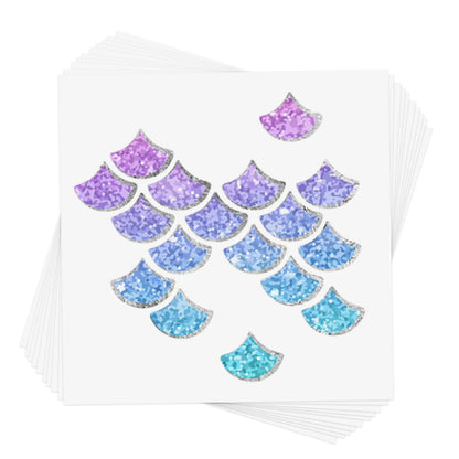 Flash Tattoos | Mermaid Shimmer Scales