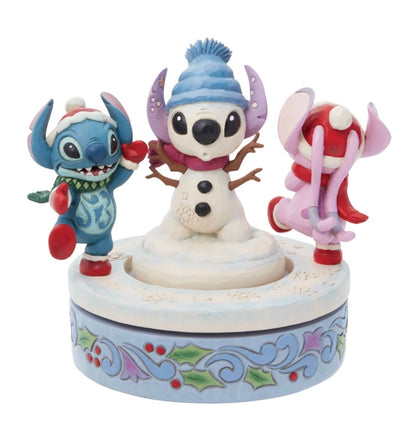 Disney Traditions “Stitch and Angel Build a Snowman”