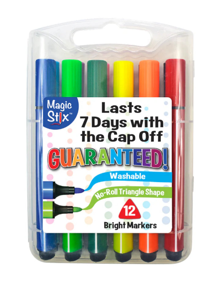 Magic Stix Triangular Markers 12 pk.