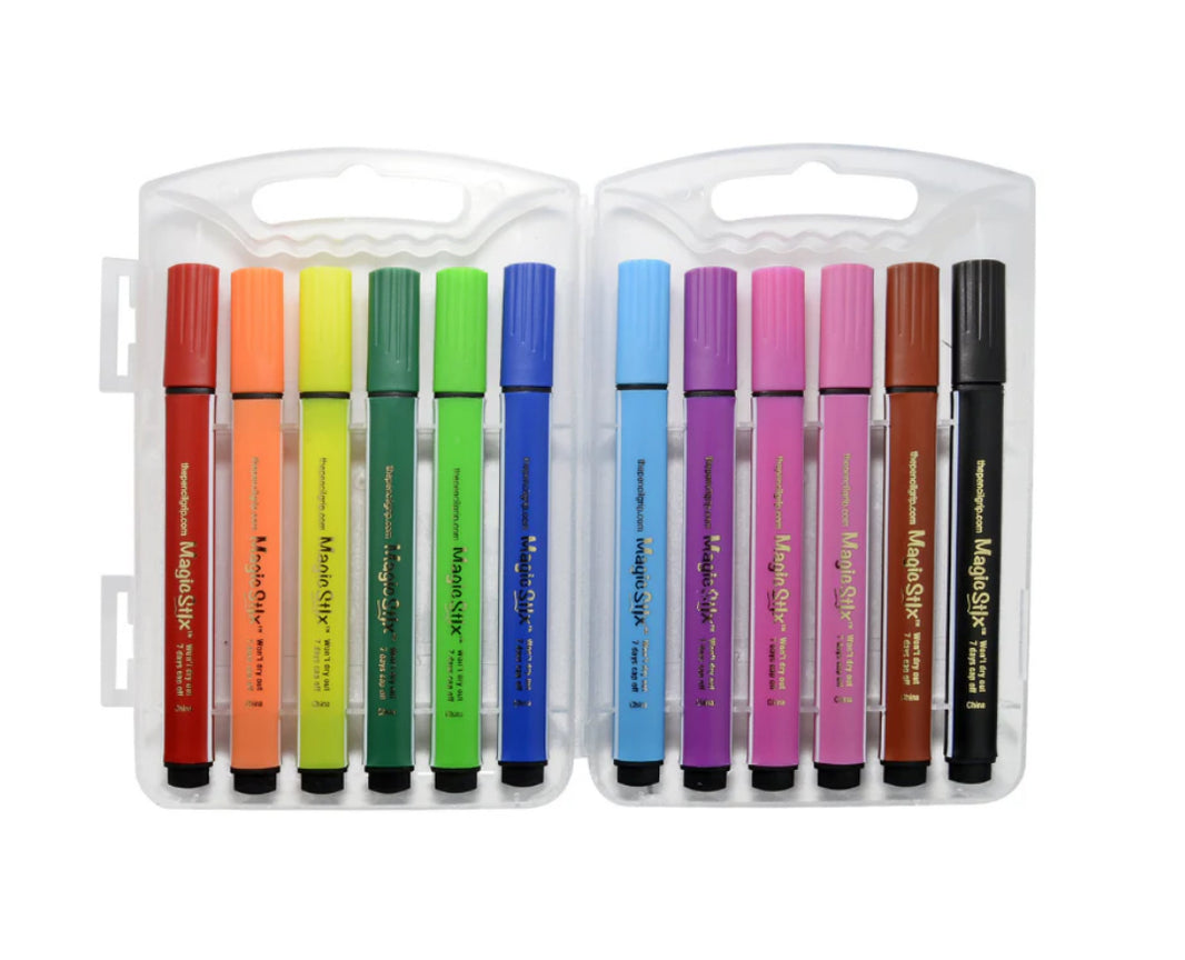 Magic Stix Triangular Markers 12 pk.