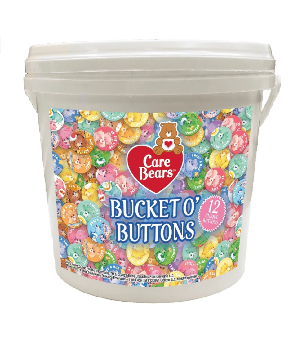 Bucket O’ Buttons - Care Bears