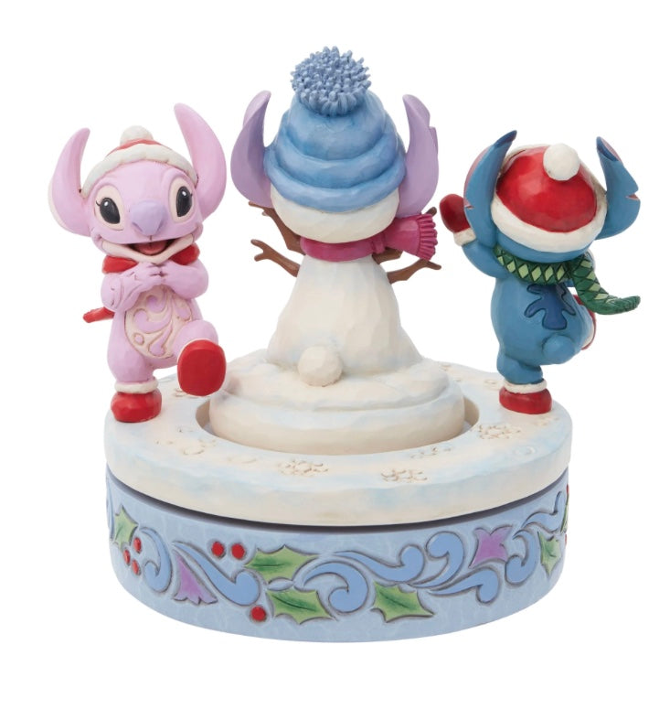 Disney Traditions “Stitch and Angel Build a Snowman”