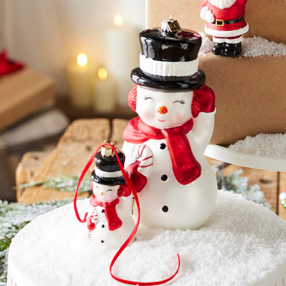 Snowman Blow Mold Ornament - 8"m