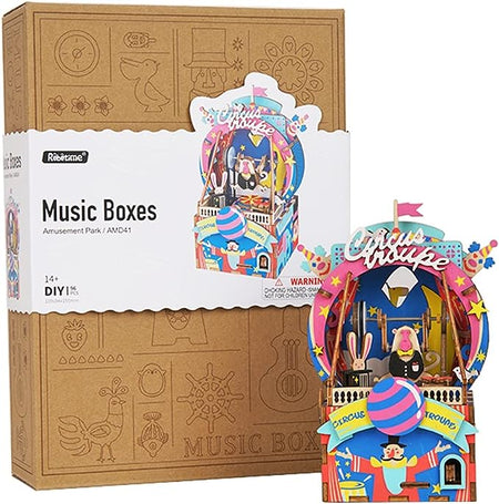 Rolife DIY Music Box Spinning Amusement Park