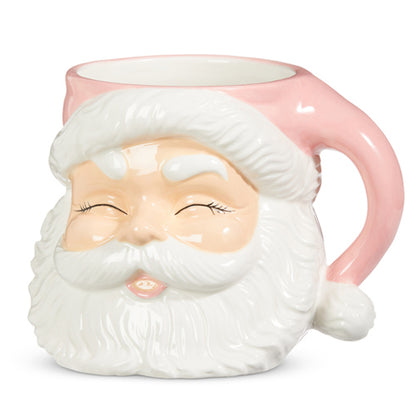Pink Santa Christmas Container