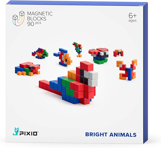 Magnetic Blocks - Bright Animals