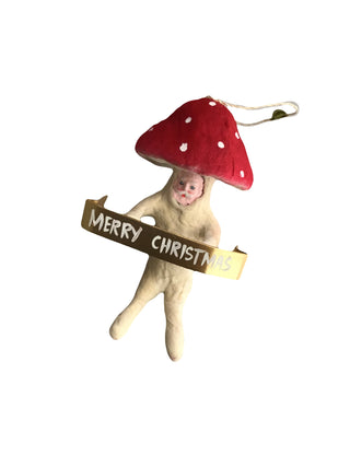 Mushroom Fellow - Santa Ornament