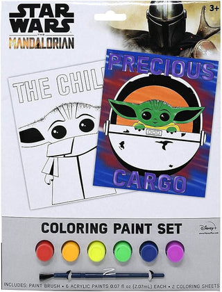 Star Wars The Mandalorian Coloring Paint Set