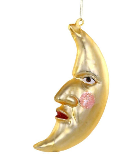 Man in the Moon Glass Ornament