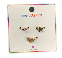 Children's Assorted Rings - 3 Pack