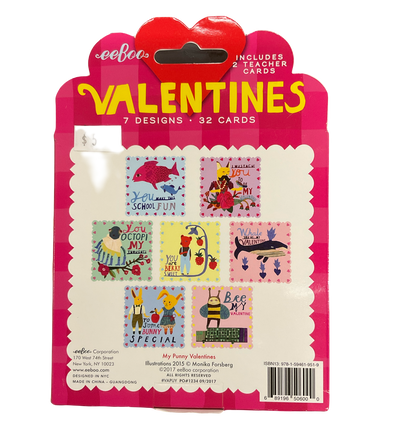 Eeboo “Bee My Valentine” Valentines Day Cards