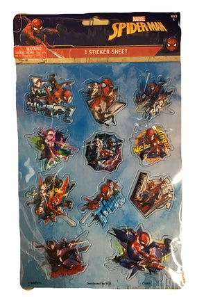 Marvel Spider-Man Raised Sticker Sheet