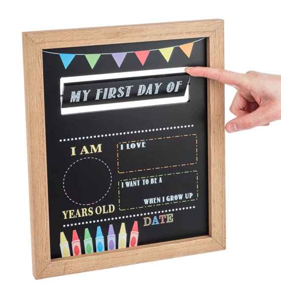 Ganz Chalk Sign First/Last Day Of