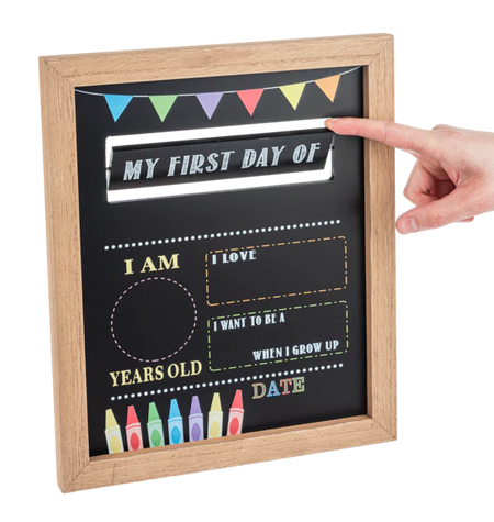 Ganz Chalk Sign First/Last Day Of