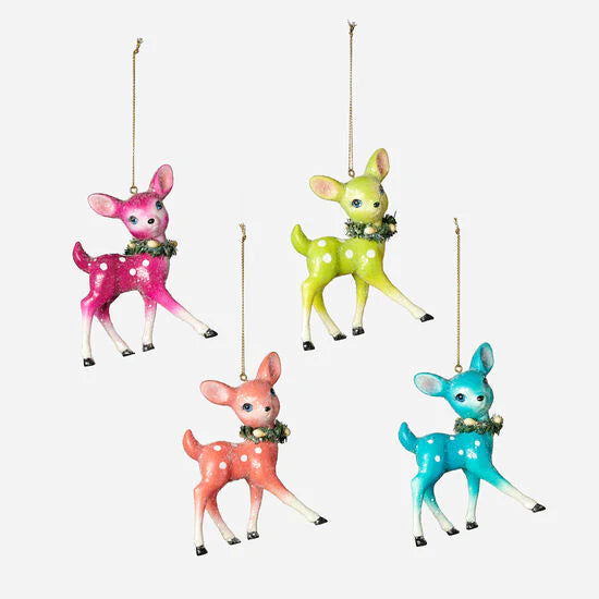 4.25" Vintage Style Fawn Ornament