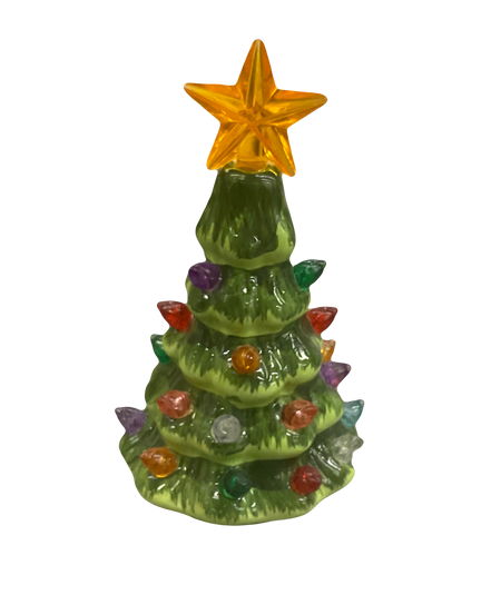 Small Lighted Ceramic Christmas Tree