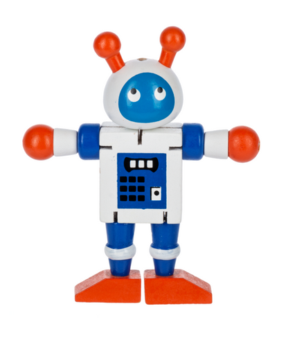 4.5" Wooden Flexi Robot