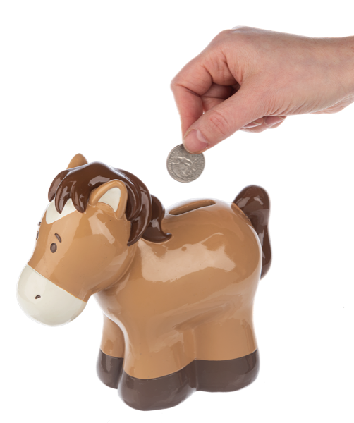 7" Horse Money Bank
