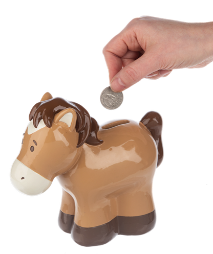 7" Horse Money Bank